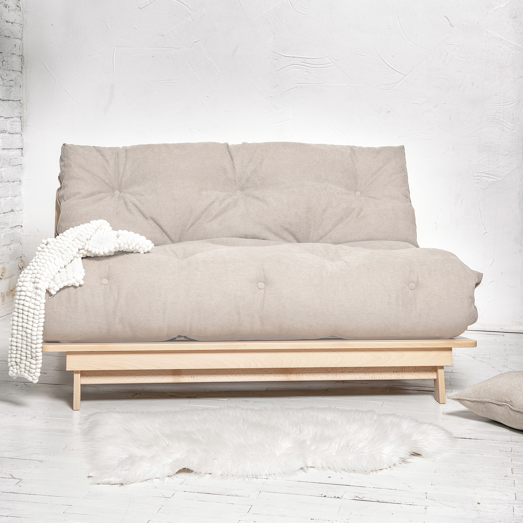 Canapé lit convertible futon EKONO 2 places