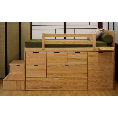 Lit tiroirs MASSAKO 1000