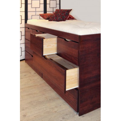 Lit tiroirs MASSAKO 1000