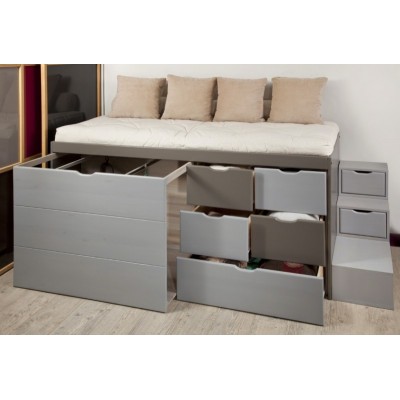 Lit tiroirs MASSAKO 1000